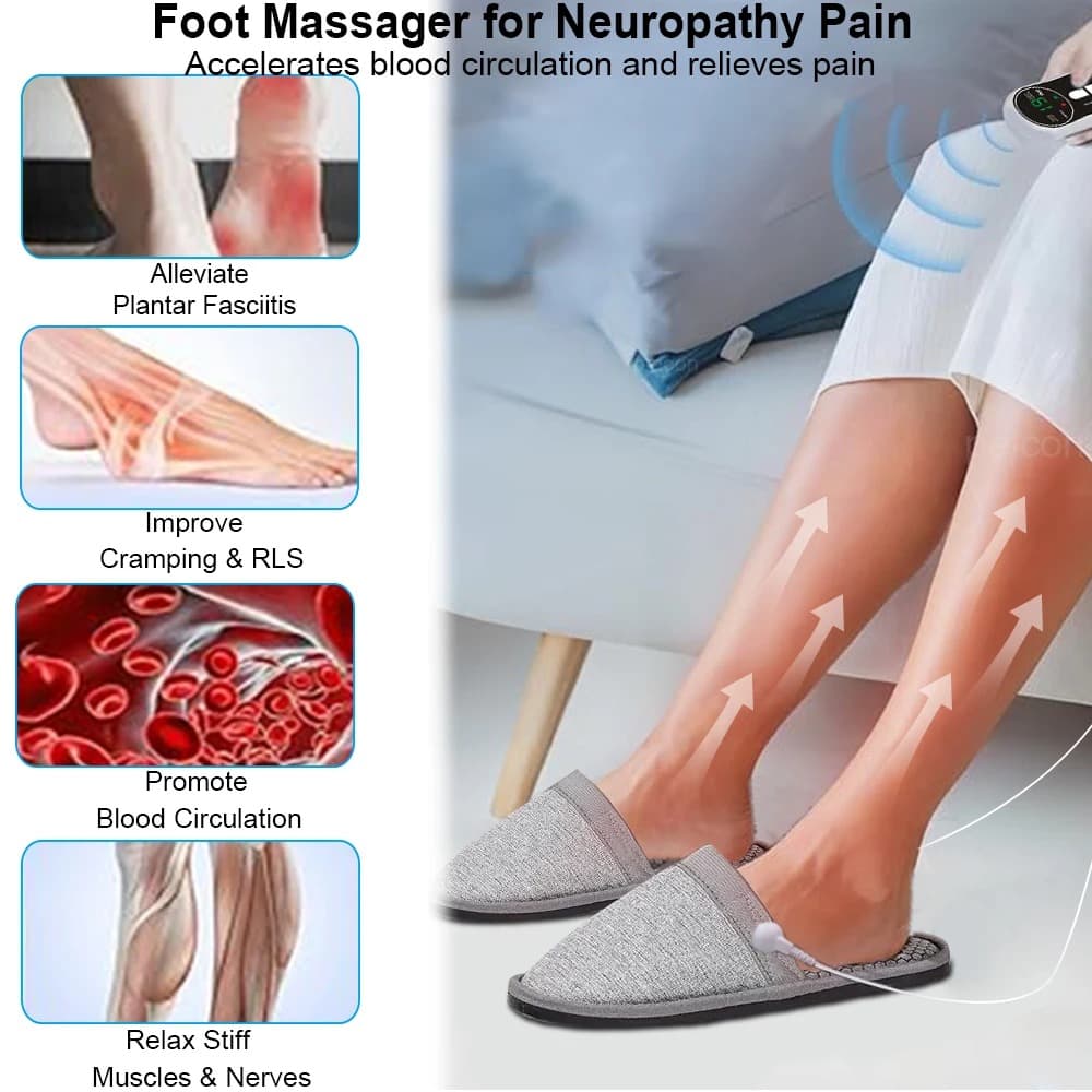 Pantoufles de massage USB pour thérapie électrique à impulsions — صورة 2