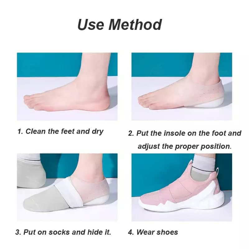 Talon en silicone pour augmenter la hauteur – Unisexe — صورة 5