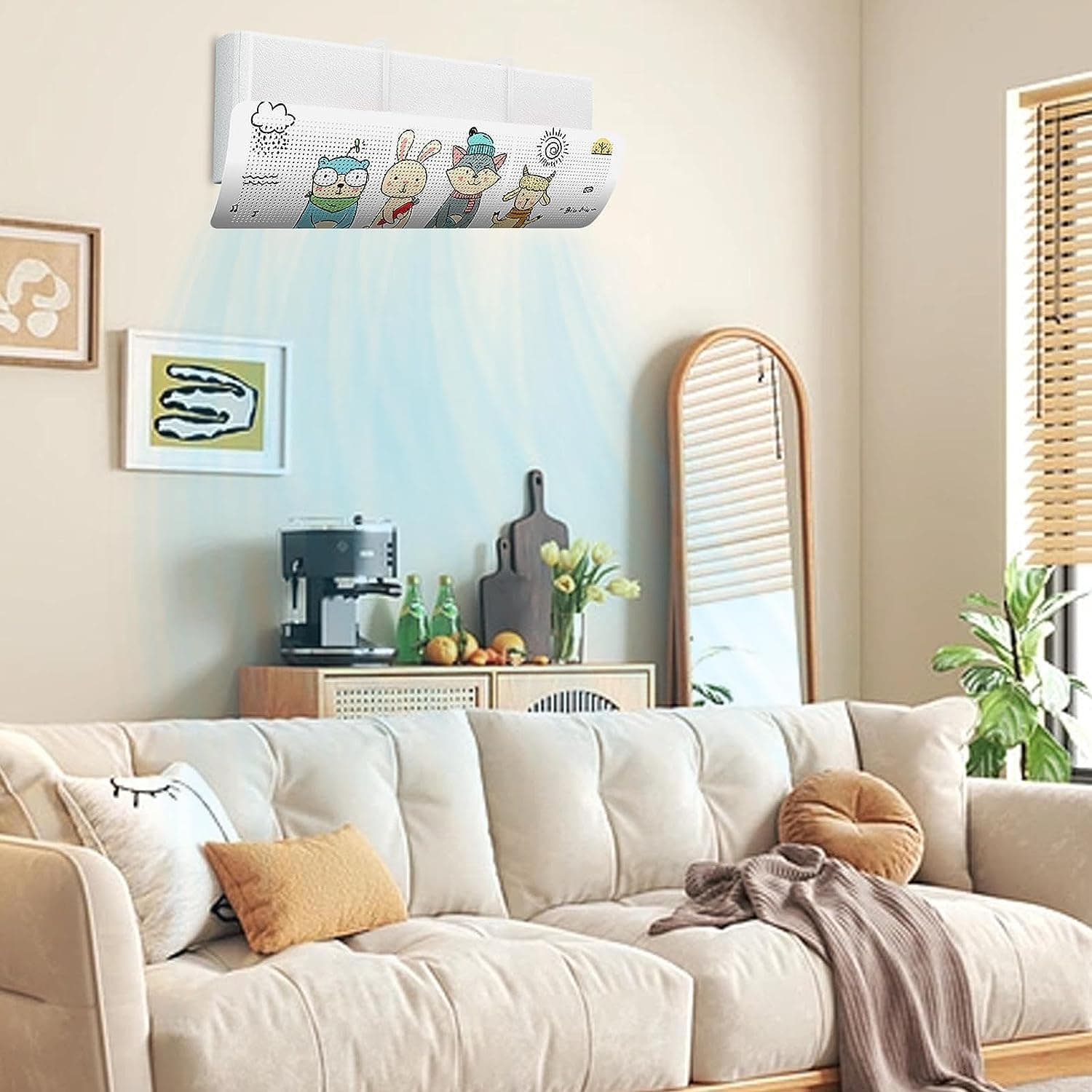 Déflecteur d'évent de climatisation réglable 270 degrés Anti soufflage Direct - موجه ومشتت هواء المكيف المنزلي - Maison - صورة 6