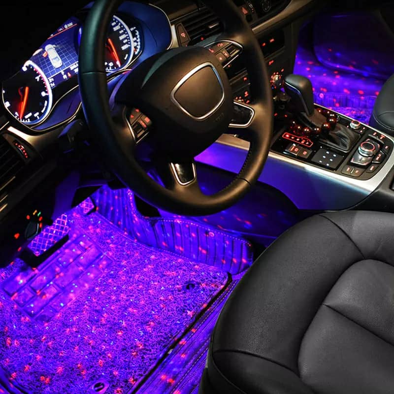 Car atmosphere Lumière RGB 4en1 USB 12V — صورة 2