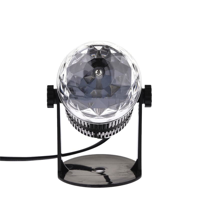 Projecteur boule cristal Rotative à Commande Vocale, Laser RVB LED 220V — صورة 5