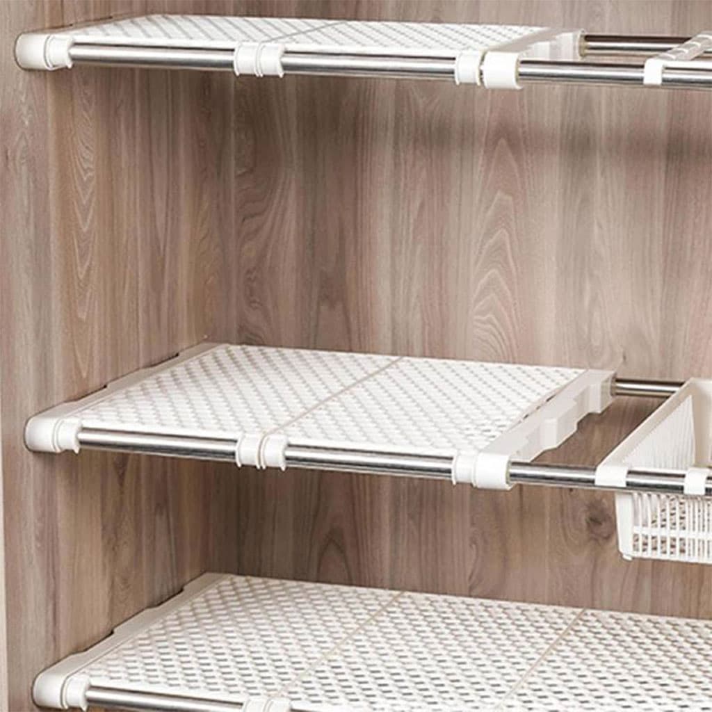 Étagère de placard mural extensible tuyau télescopique 1Pcs - رف خزانة حائط قابل للتمديد مزود بأنبوب تلسكوبي - Maison - صورة 3