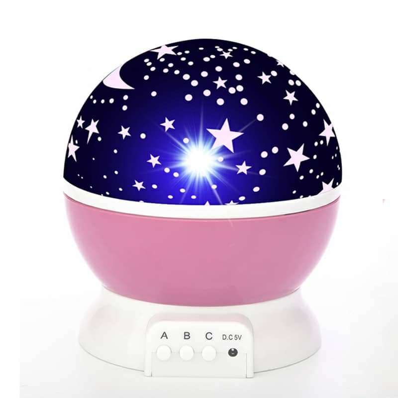 Projecteur LED rotatif produisant l’image d’un ciel étoilé, idéal pour la chambre d’un enfant — صورة 3