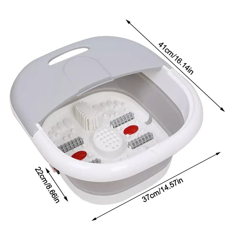 Masseur pour Pieds Pliable Hydromassant et Chauffant avec Rouleaux Shiatsu - جهاز مساج وتدليك القدمين المطور القابل للطي مع خاصية التسخين والفقاعات - Soins et Beauté - صورة 6