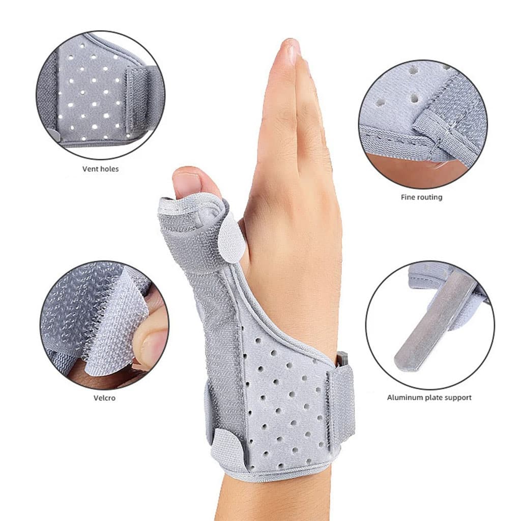 Attelle de Protection Réglable et Respirant pour le Pouce – ضمادة إصبع الكبير — صورة 7