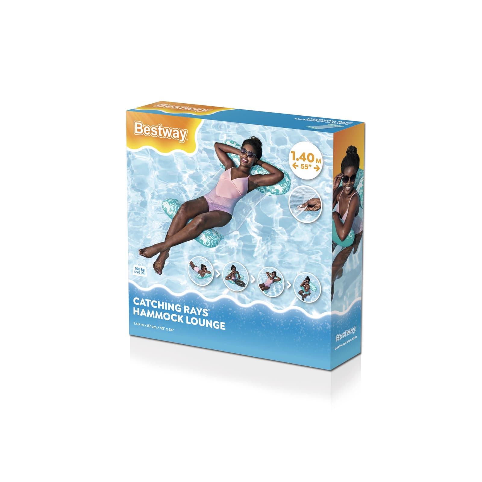 Hamac de Piscine Gonflable Multifonction 4-en-1 avec Siège en Maille - عوامة مسبح هوائية 4 في 1 بنسيج شبكي - Produits de saison - صورة 9