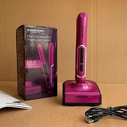 مكواة شعر لاسلكية | Mini Lisseur USB Rechargeable | 2 في 1 مع قاعدة — صورة 2