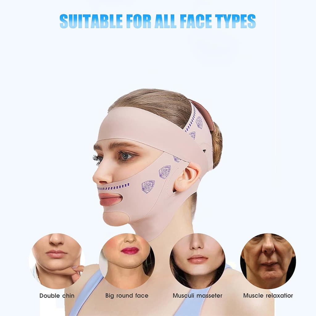 SIBOTE Masque de Lifting Facial Anti-Relâchement pour Visage et Menton – قناع شد الوجه — صورة 5