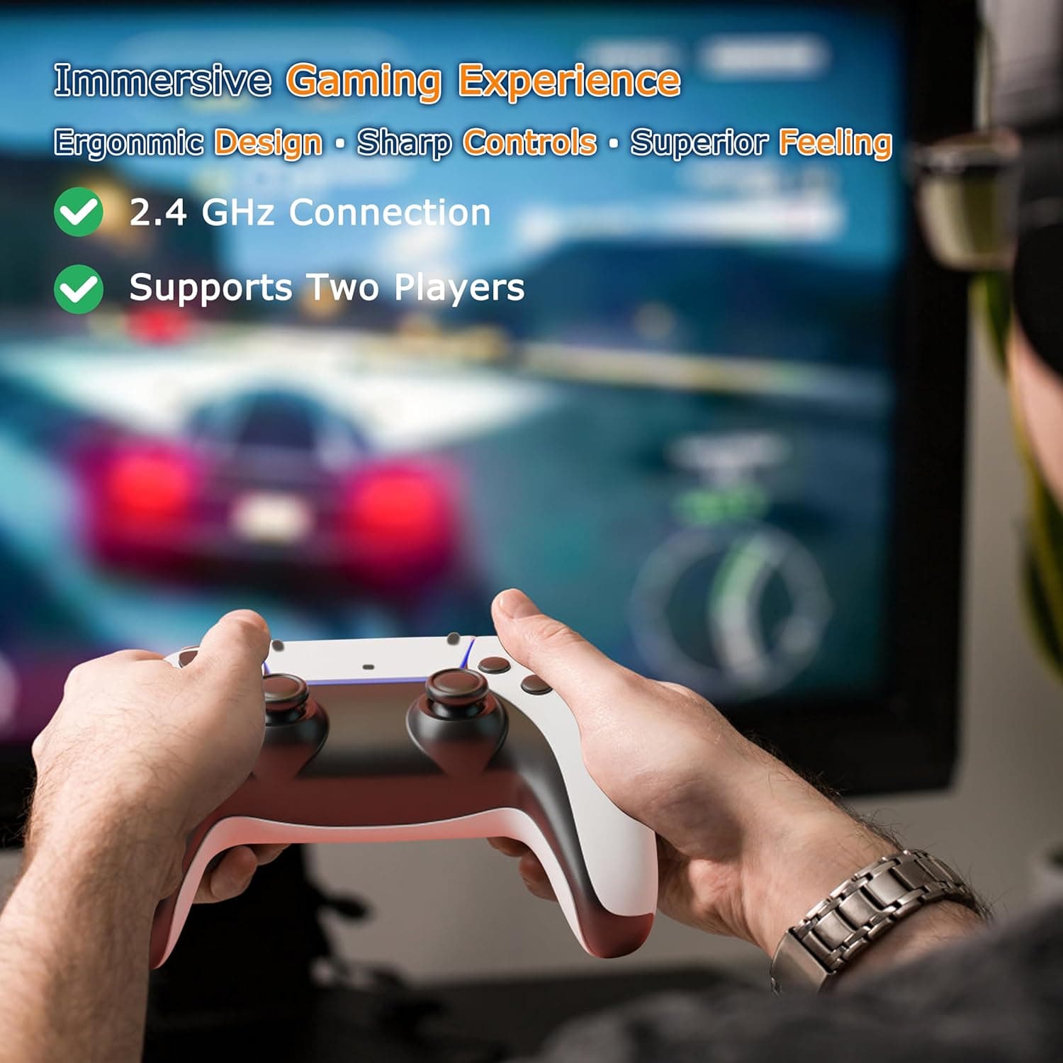 TV Box & Game Console M77 Ultra HD avec Deux Manettes et Télécommande - جهاز الترفيه والألعاب المتكامل - Jouet & Gaming - صورة 3