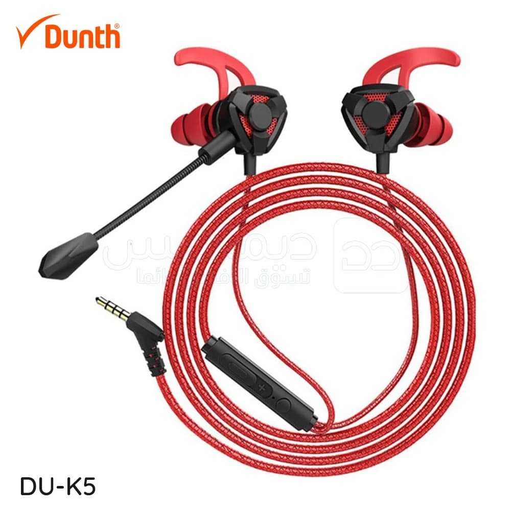Écouteurs filaires gaming avec microphone intégré, pour PS4 et switch et xbox et PC 3.5mm DUNTH DU-K5 — صورة 2