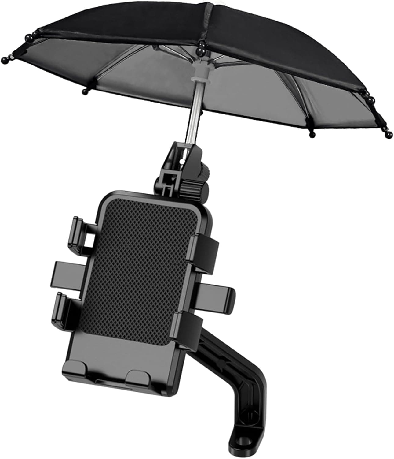 Support Téléphone Moto Avec Parapluie Intégré Protection Pluie et Soleil - حامل ومثبت الهاتف الذكي للدراجات النارية مع مظلة واقية من المطر والشمس - Accessoires - صورة 3