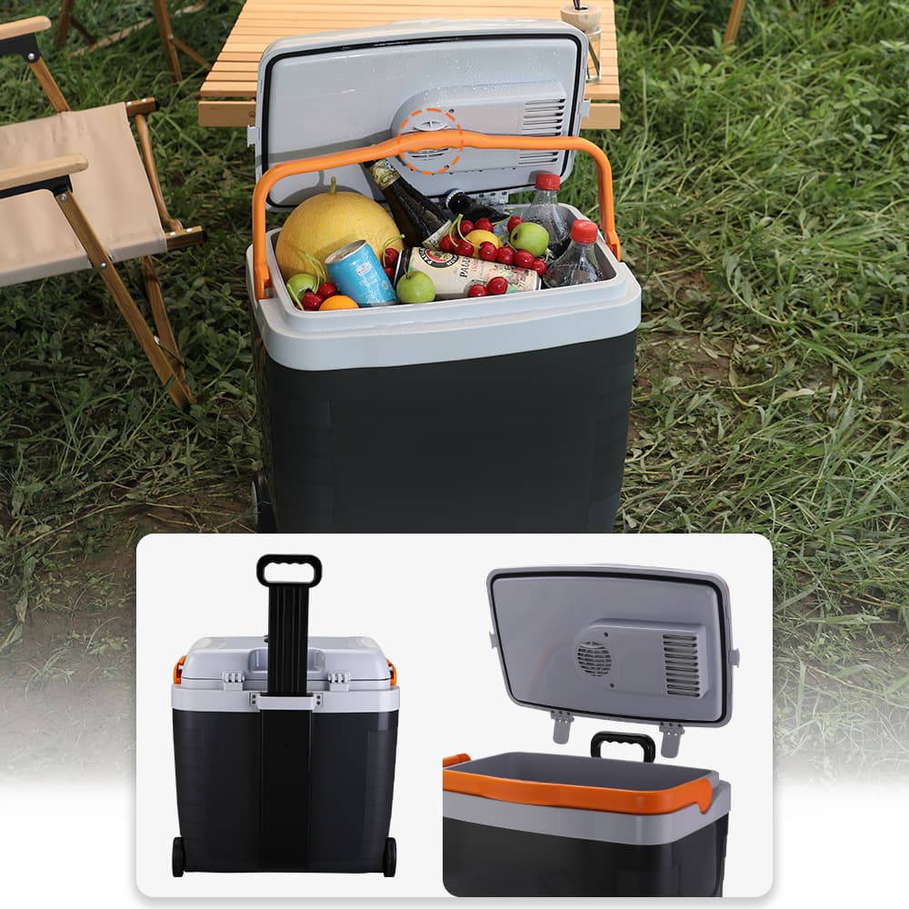 Glacière et Réchauffeur Thermoélectrique Portable 28L avec Roues - ثلاجة وسخان متنقل سعة 28 لتر - Vacance & Loisir - صورة 3