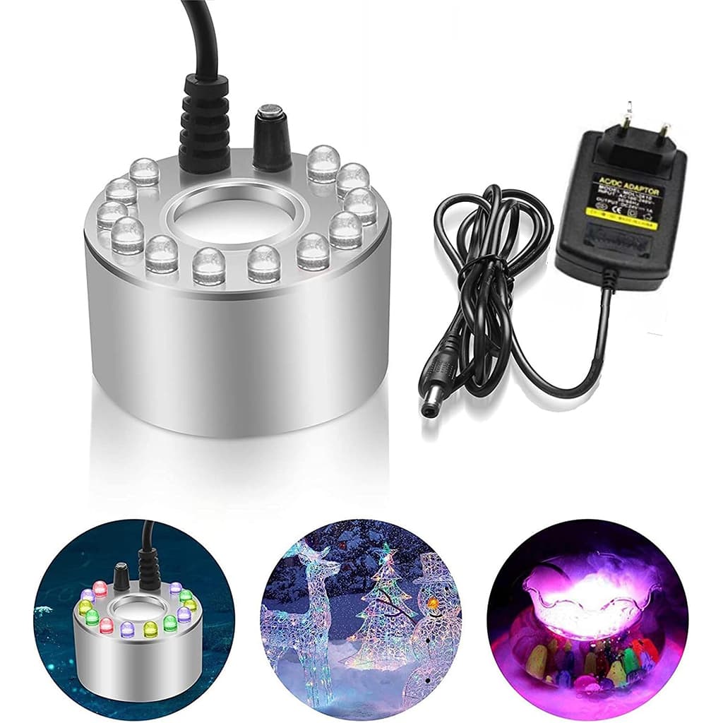 Brumisateur sous-marin Ultrasonique pour Fontaines avec 12LED – جهاز تشكيل الضباب — صورة 5