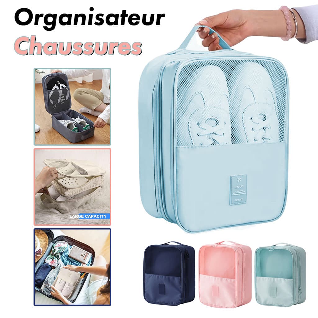 Organisateur Chaussures Sac de Voyage 3 Compartiment imperméable — صورة 1