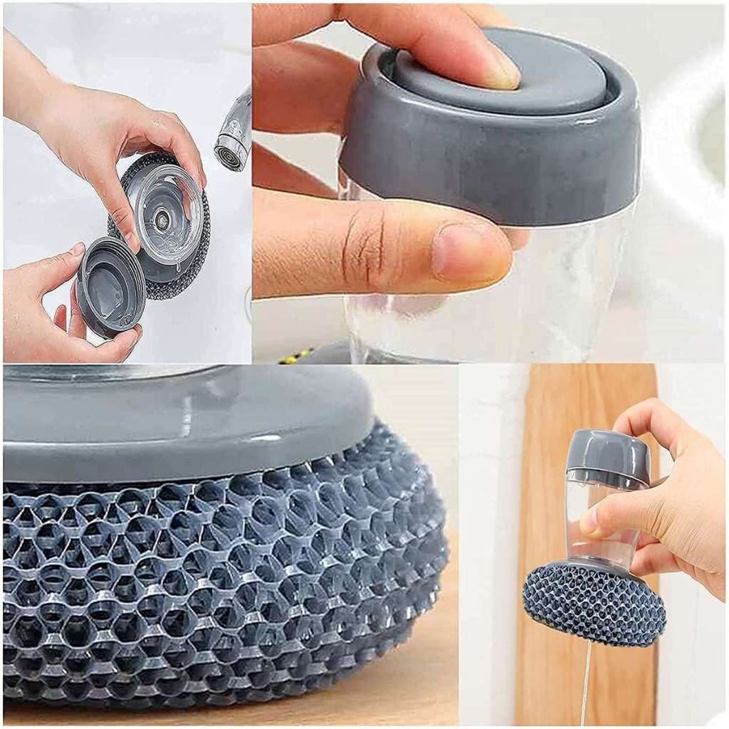 Brosse à Main avec Distributeur de Savon pour Cuisine – فرشاة يدوية بموزع صابون للمطبخ — صورة 8