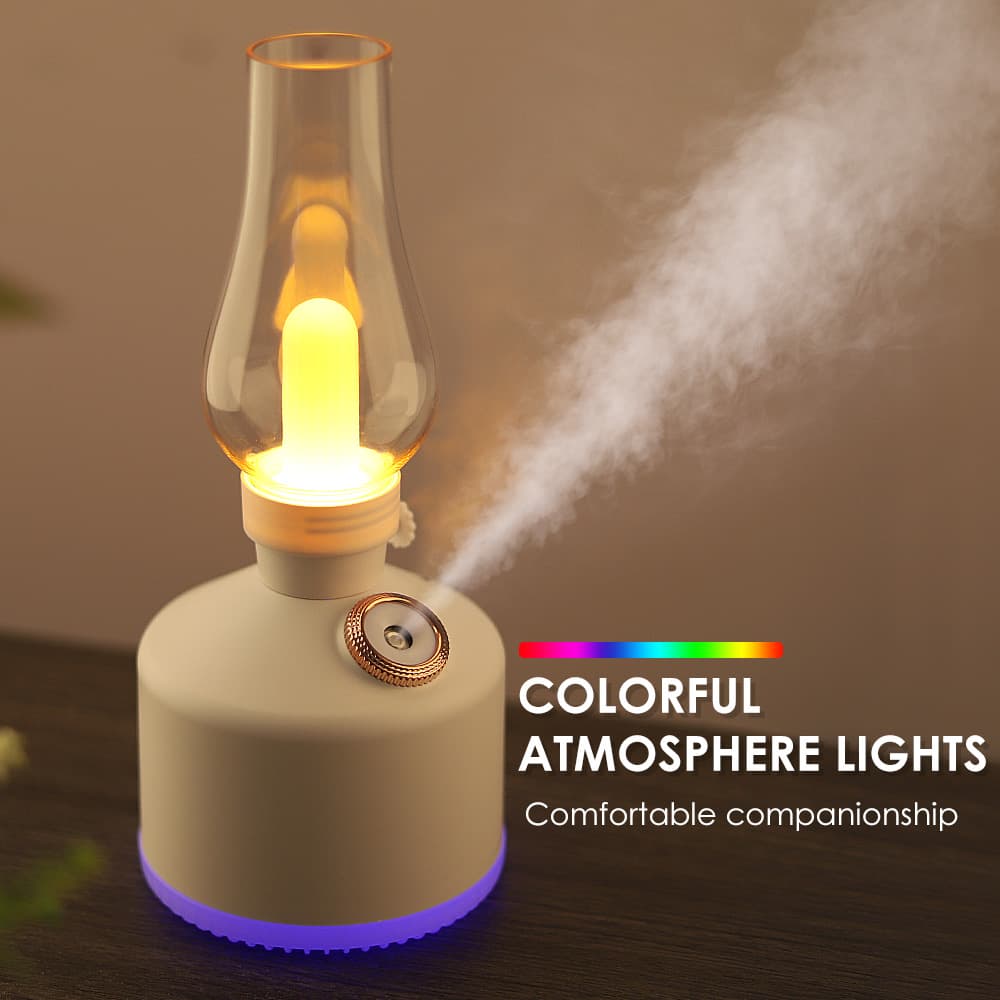lampe rétro Et Humidificateur d'air à sans fil rechargeable — صورة 3