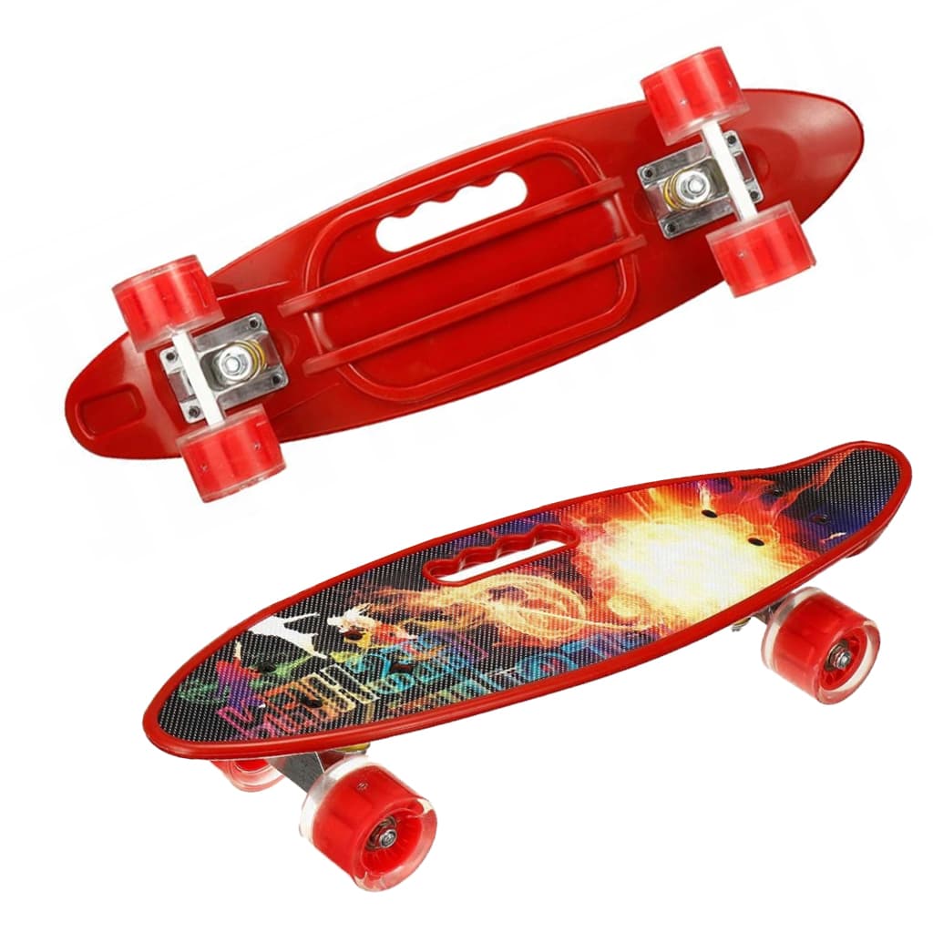 Skateboard pour enfants Surface antidérapante durable Roues lumineuses — صورة 5