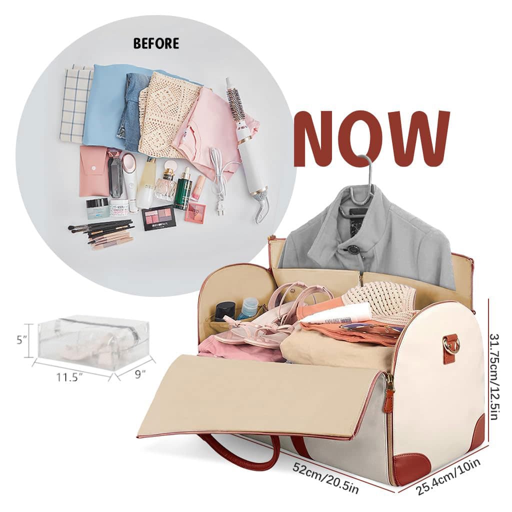 Sac de voyage tendance en PU Grand Capacité et Pliable — صورة 3