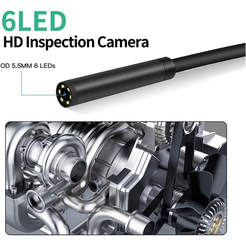 Caméra d’inspection endoscope industrielle avec écran LCD – كاميرة للأمكان الضيقة مع شاشة — صورة 7