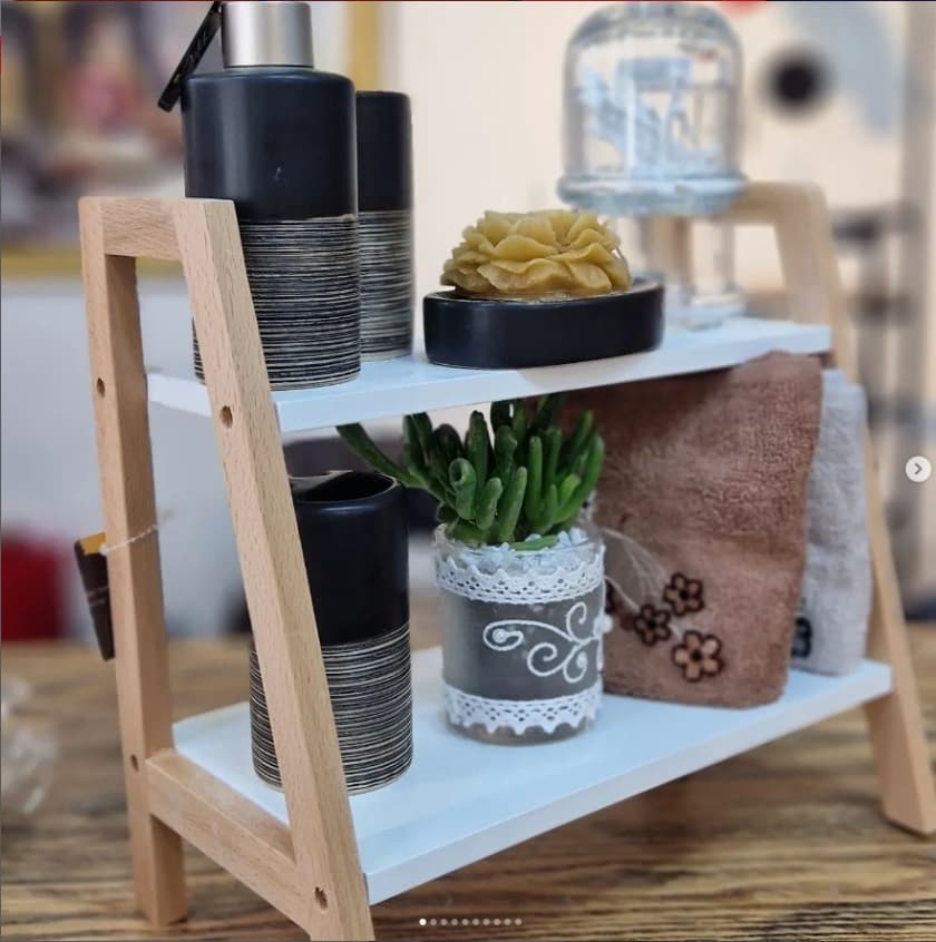 étagère en Bambou Décorative pour Salle de Bain, Livres - Décoration - صورة 5