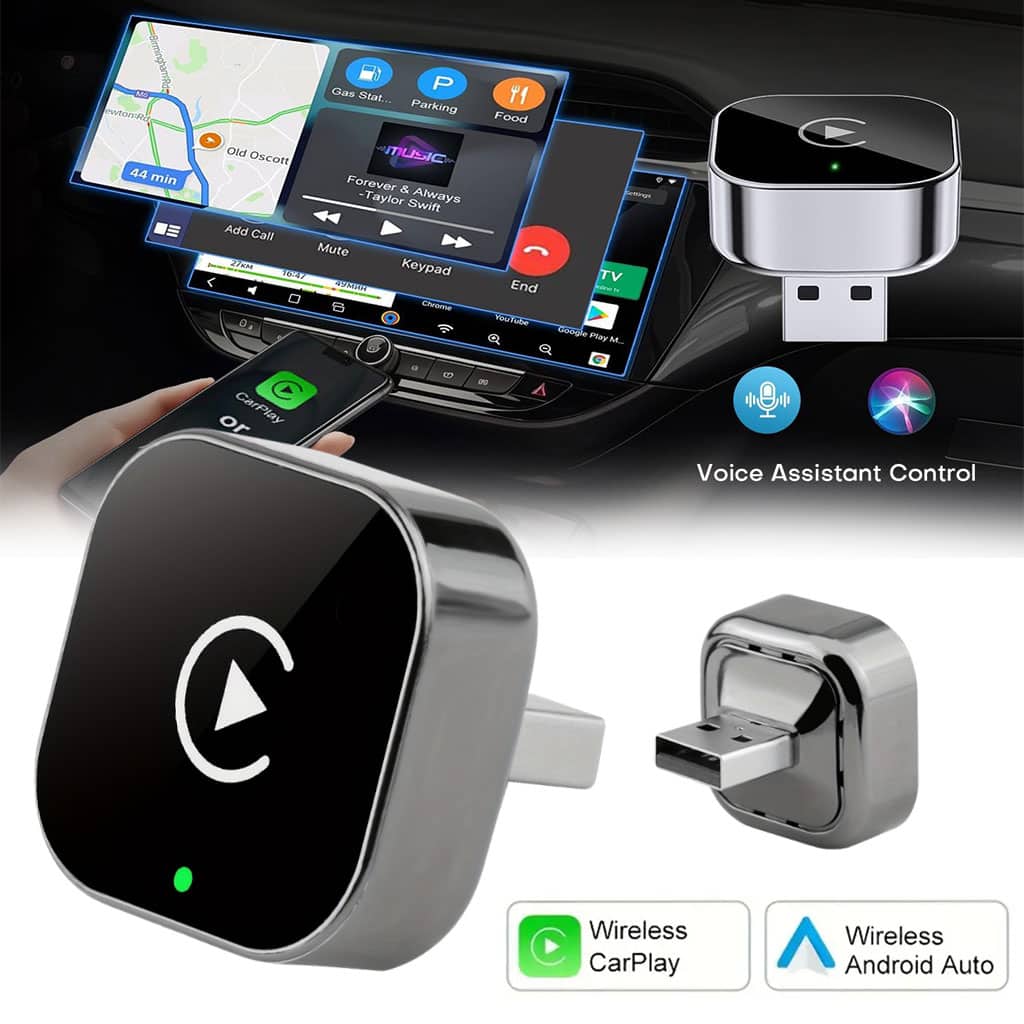 Adaptateur Sans Fil CarPlay et Android Auto pour Voitures - محول السيارة الذكي 2 في 1