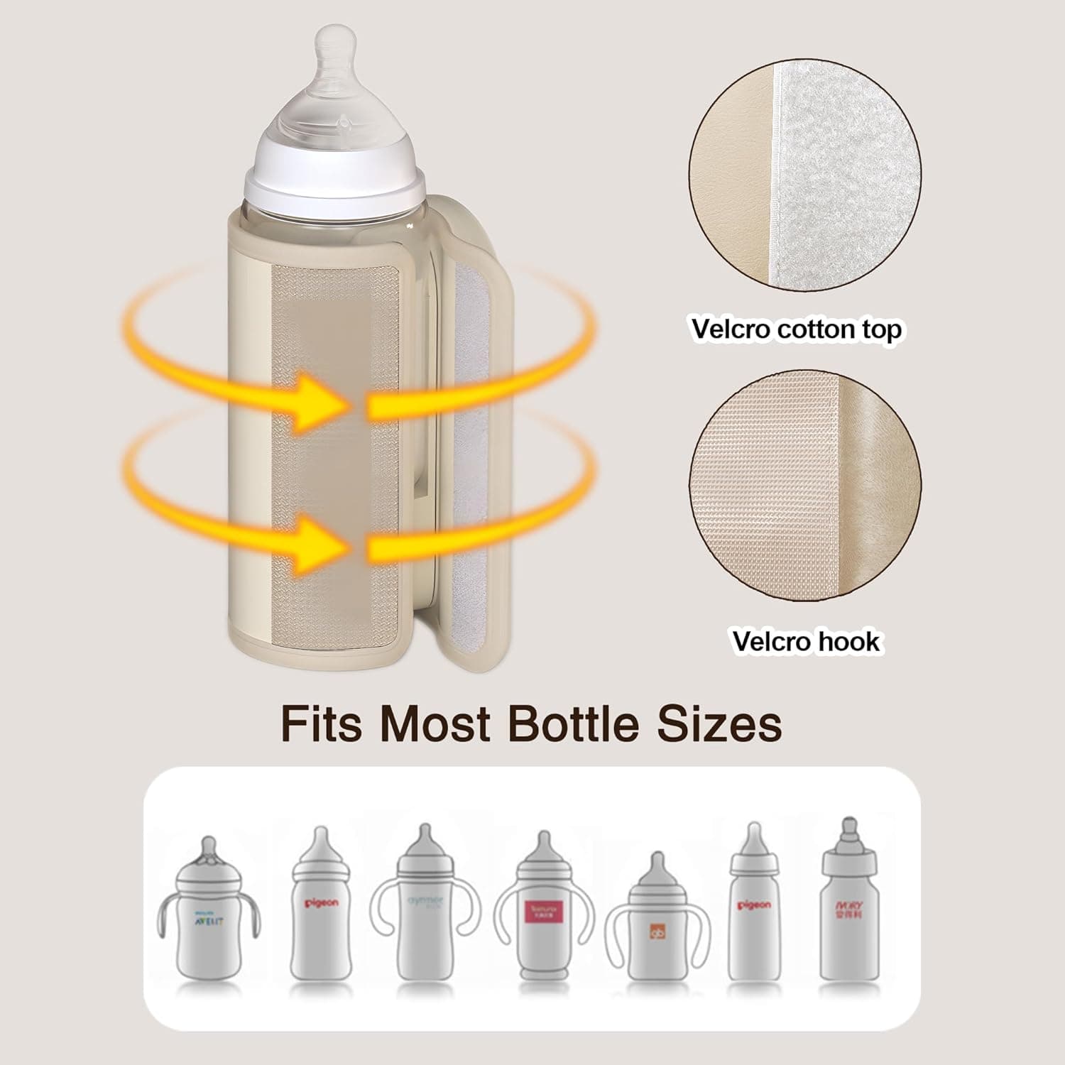 سخان قارورة حليب | Chauffe-biberon USB Rechargeable | عرض درجة الحرارة — صورة 9