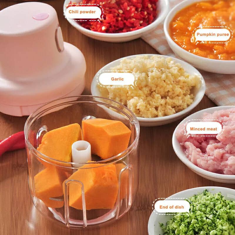 Mini Hachoir électrique Portable Rechargeable 250 ML — صورة 4