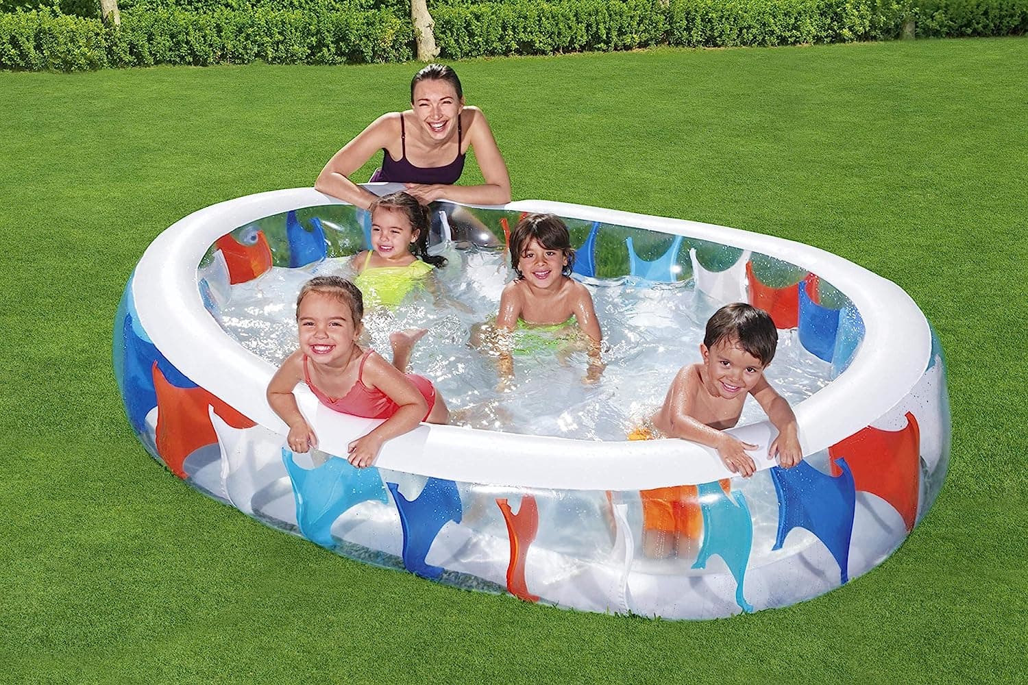 Piscine Elliptique Gonflable Familiale Bestway 54066 — صورة 2