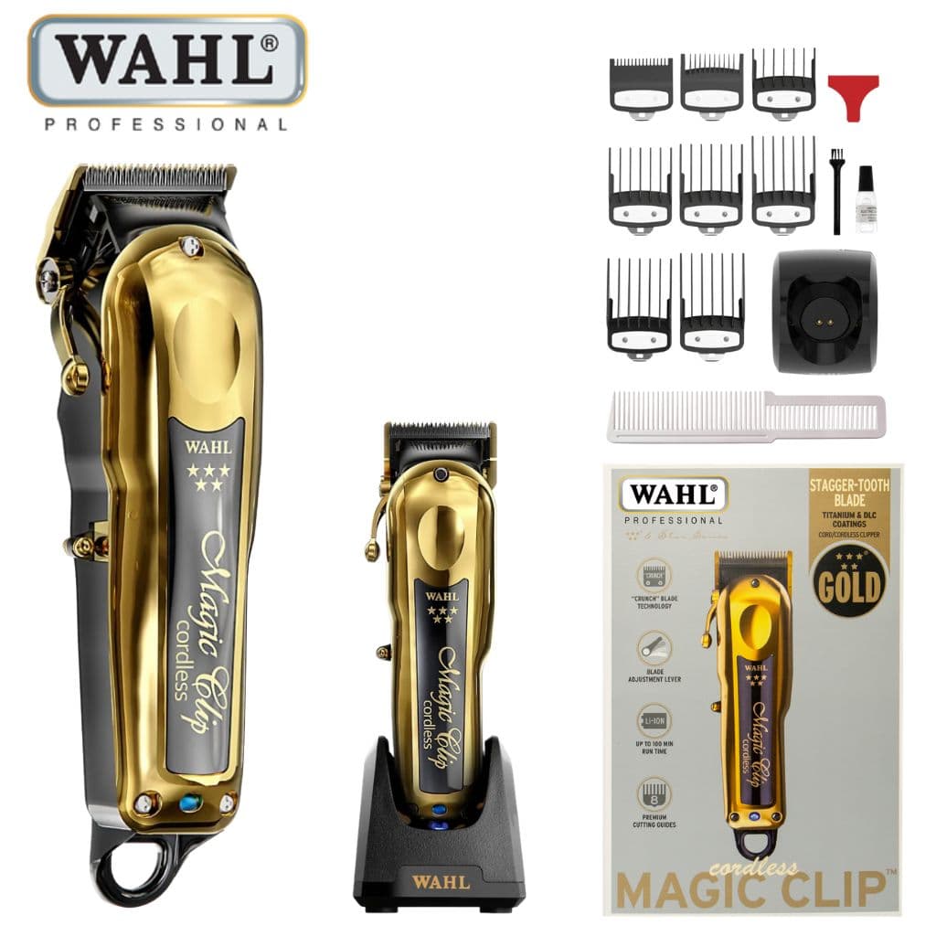 ماكينة حلاقة الشعر اللاسلكية | Wahl Magic Clip Gold | احترافية للذقن والشعر — صورة 1
