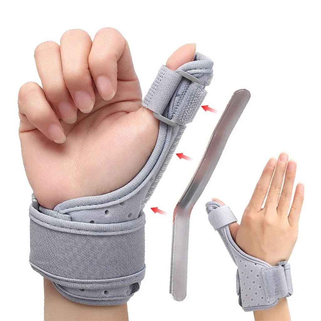 Attelle de Protection Réglable et Respirant pour le Pouce – ضمادة إصبع الكبير — صورة 1