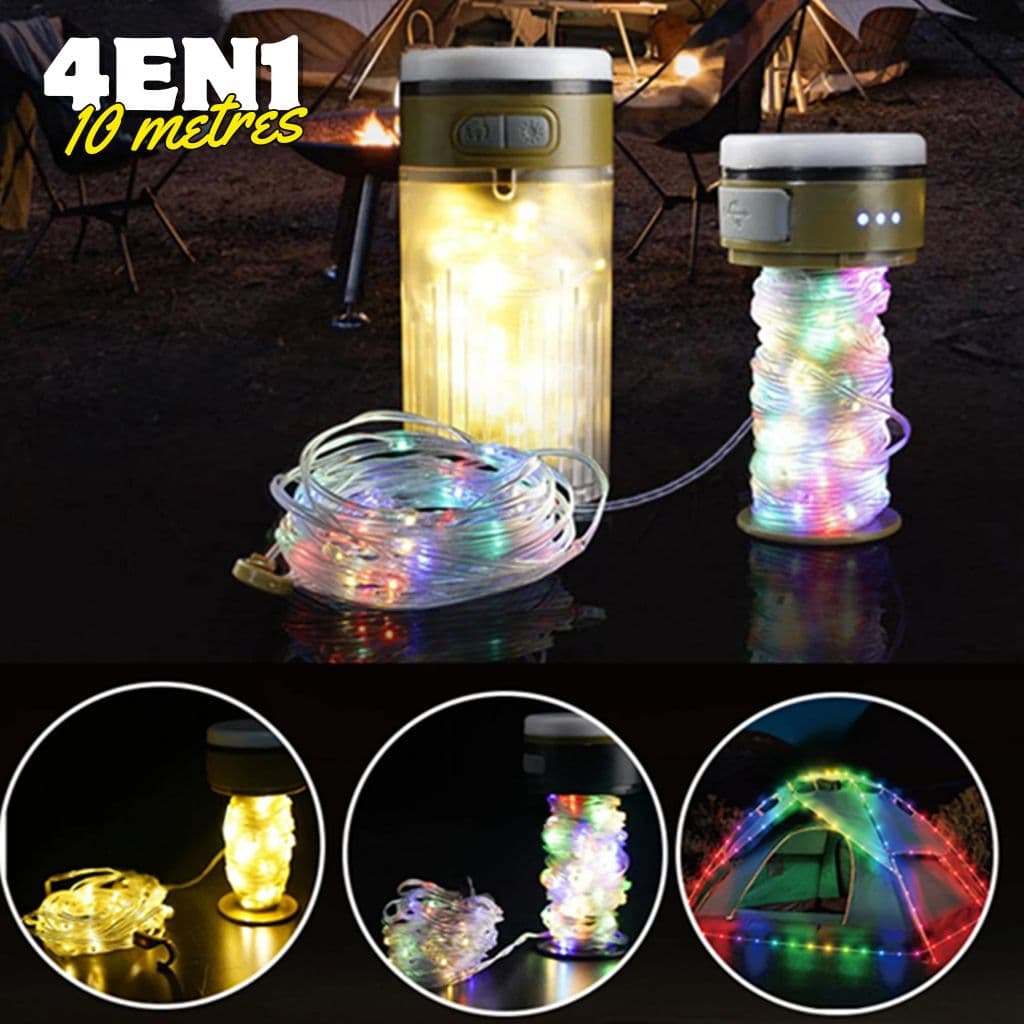 Guirlande Lumineuse LED Rechargeable 4en1 Étanche IPX4 - سلسلة أضواء قابلة لإعادة الشحن — صورة 1