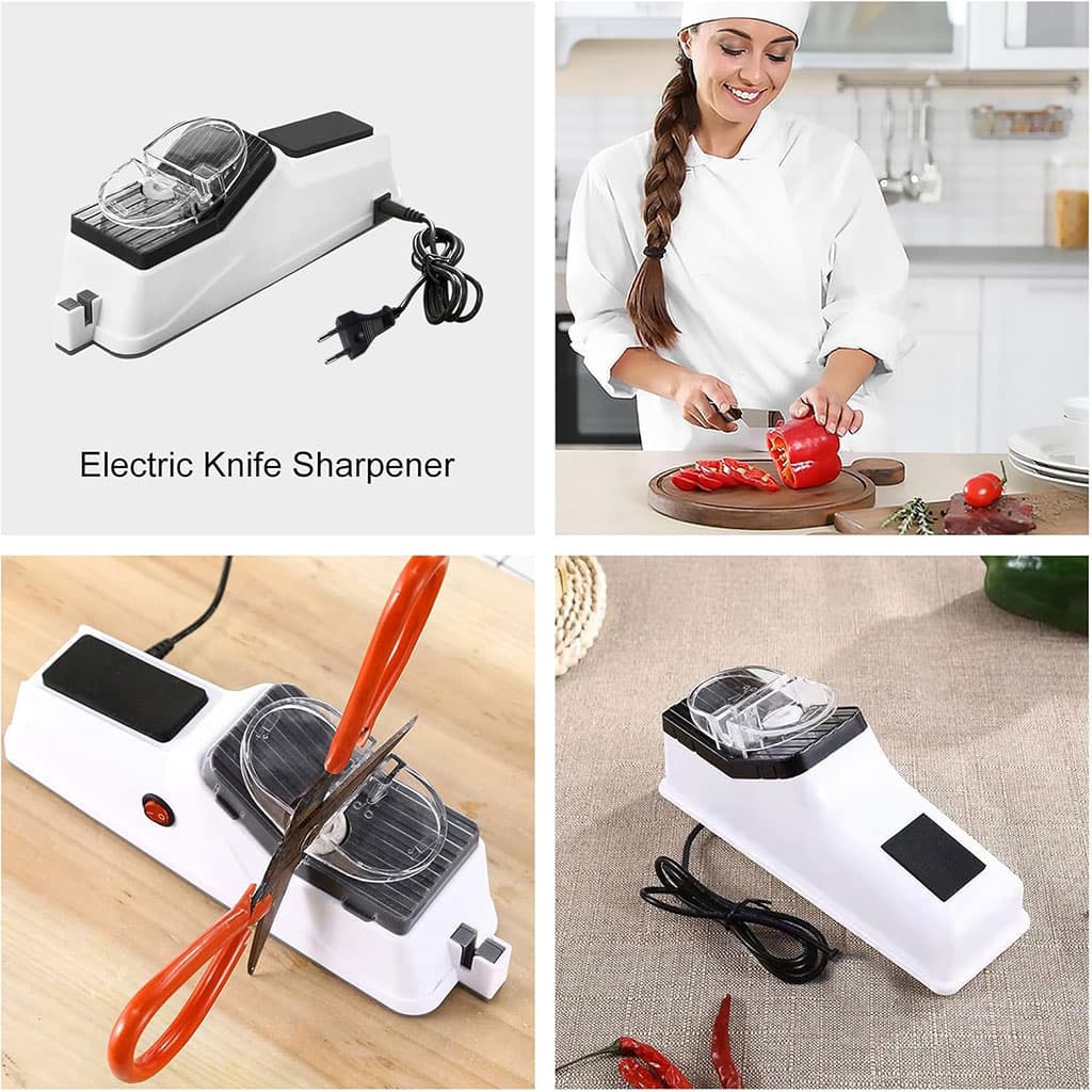 Aiguiseur Électrique Multifonctionnel Pour Couteaux et Ciseaux - مسن سكاكين كهربائي - Cuisine - صورة 4