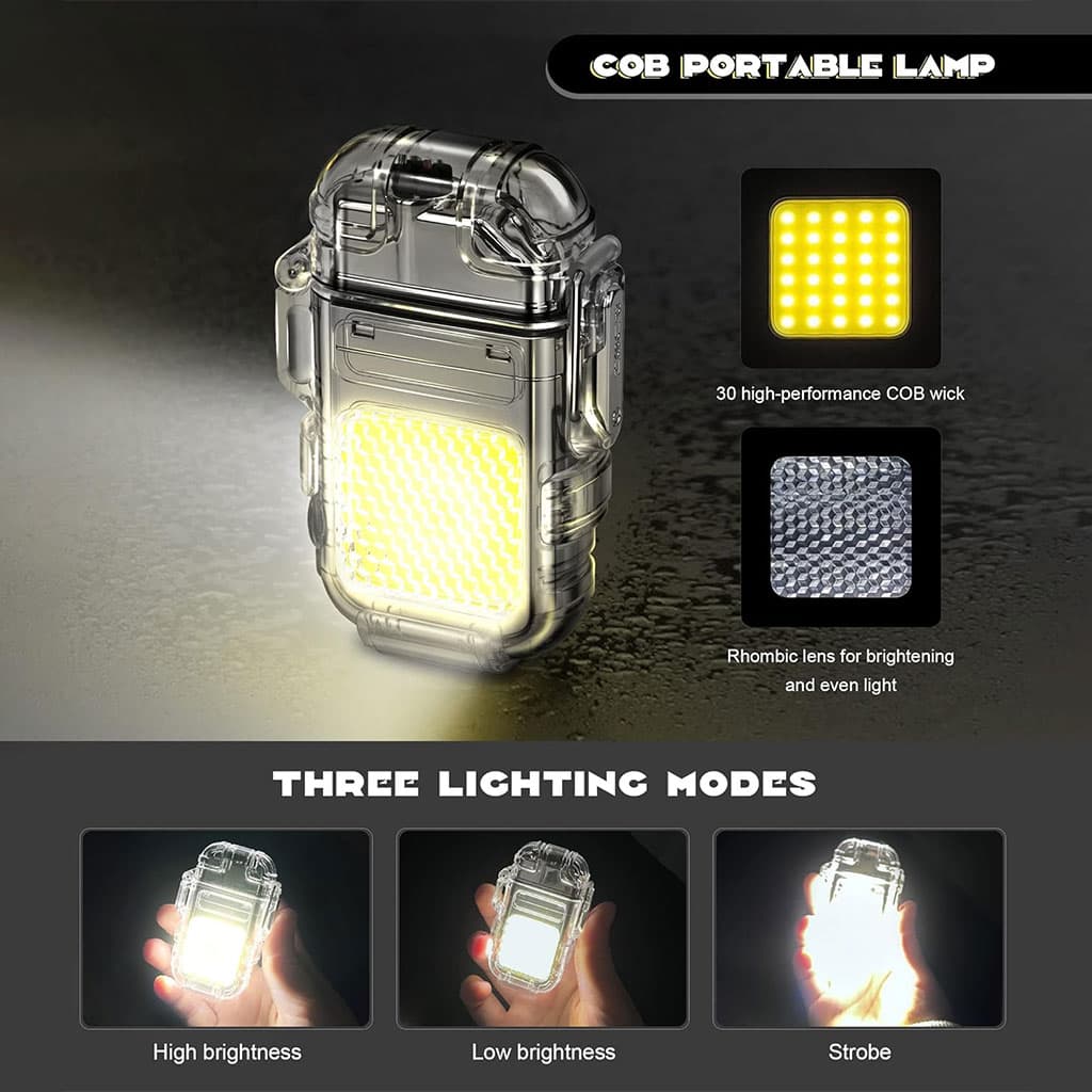 Bri-quet et Lampe Torche LED Portable – مصباح محمول مع ولا-عة — صورة 3