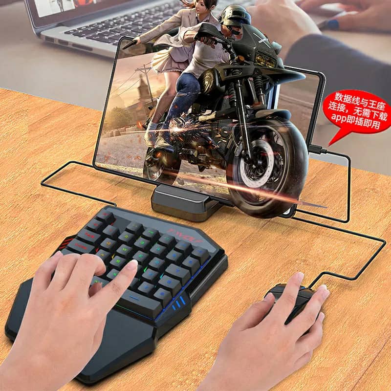 Mix Pro Clavier Souris 4en1 Pour smartphone Gaming PUBG-Fortnite — صورة 3