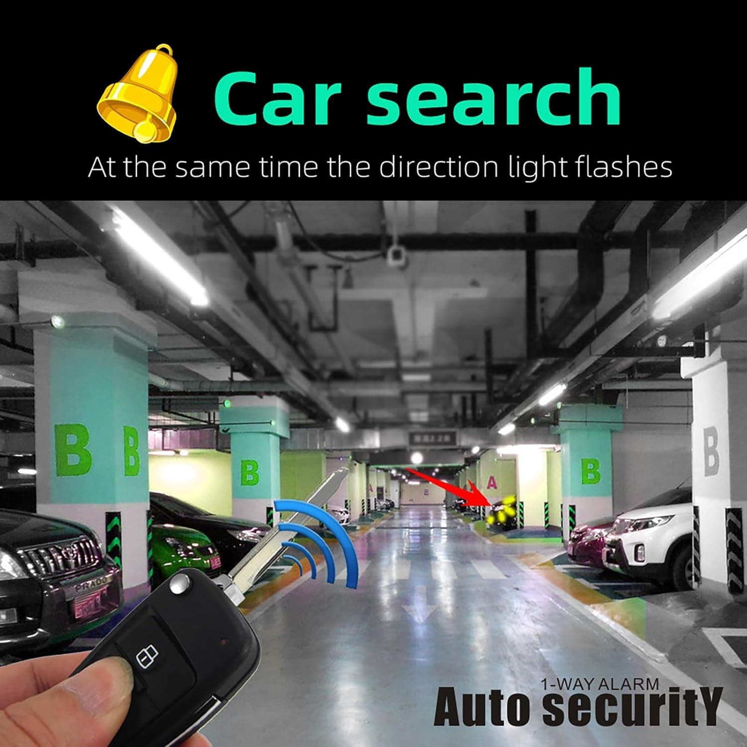 Système d'Alarme de Voiture Anti-Vol Centralisé avec Anti-Carjacking - نظام إنذار وأمن السيارات الذكي مع ميزة التثبيت المركزي والتحكم عن بعد - Accessoires Auto/Moto - صورة 3