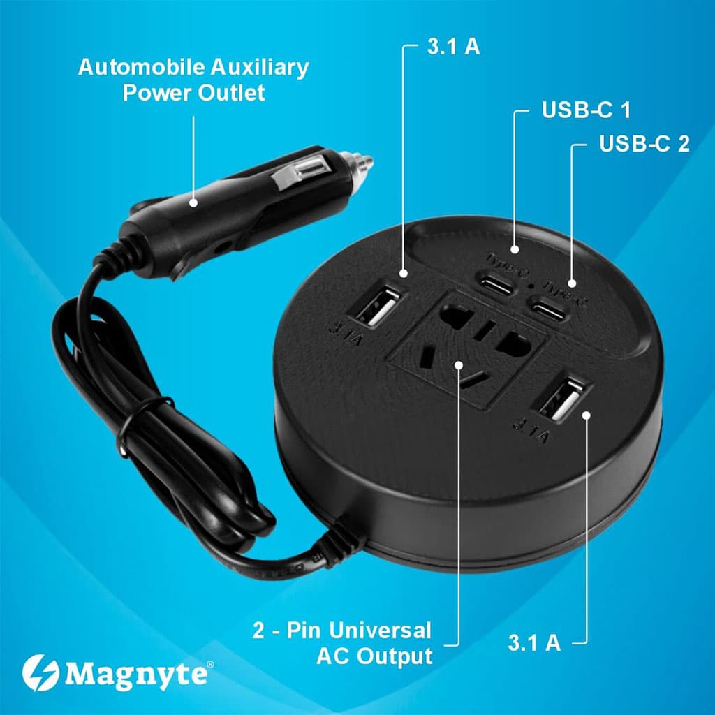 Olesson Convertisseur de courant pour voiture 150W – جهاز شحن في السيارة — صورة 2