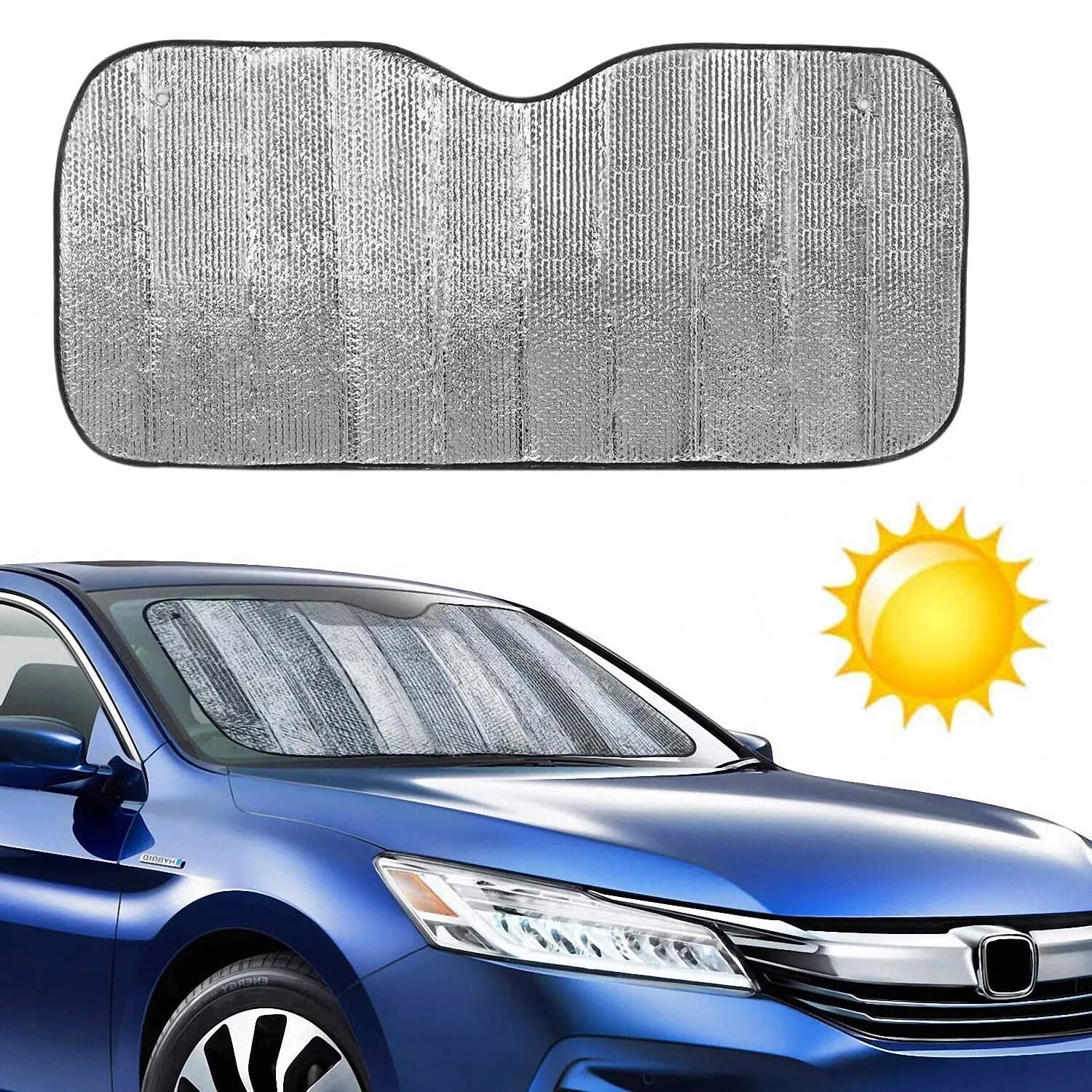 Pare-soleil Réflecteur pour Pare-brise de Voiture - مظلة الزجاج الأمامي العاكسة والواقية من الحرارة - Accessoires Auto/Moto - صورة 1
