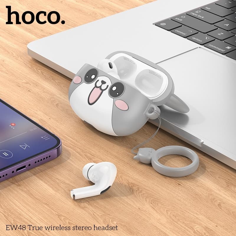 Hoco Écouteurs Sans Fil stéreo Bluetooth 5.3 + Case Forme De Chat TWS EW 48 — صورة 4
