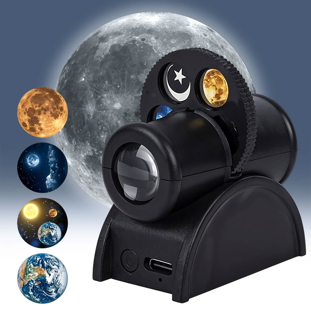 Lampe de projection de ciel étoilé avec 15 motifs – مصباح عرض القمر — صورة 1