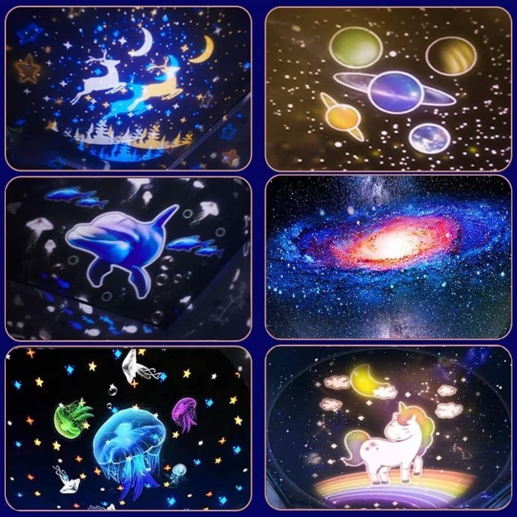 Projecteur de ciel étoilé pour enfants 2en1 - جهاز عرض ضوء ليلي بتصميم سماء النجوم للاطفال — صورة 7