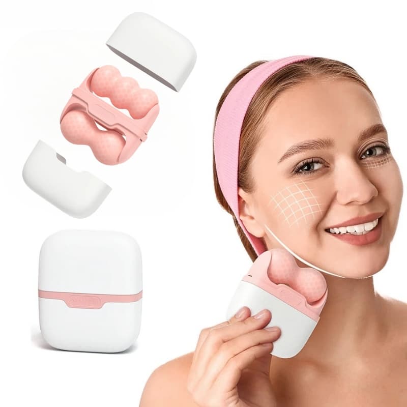 Rouleau de glace pour Massage du visage et des yeux , corps, mésothérapie , refroidissement, soulagement de la douleur — صورة 2