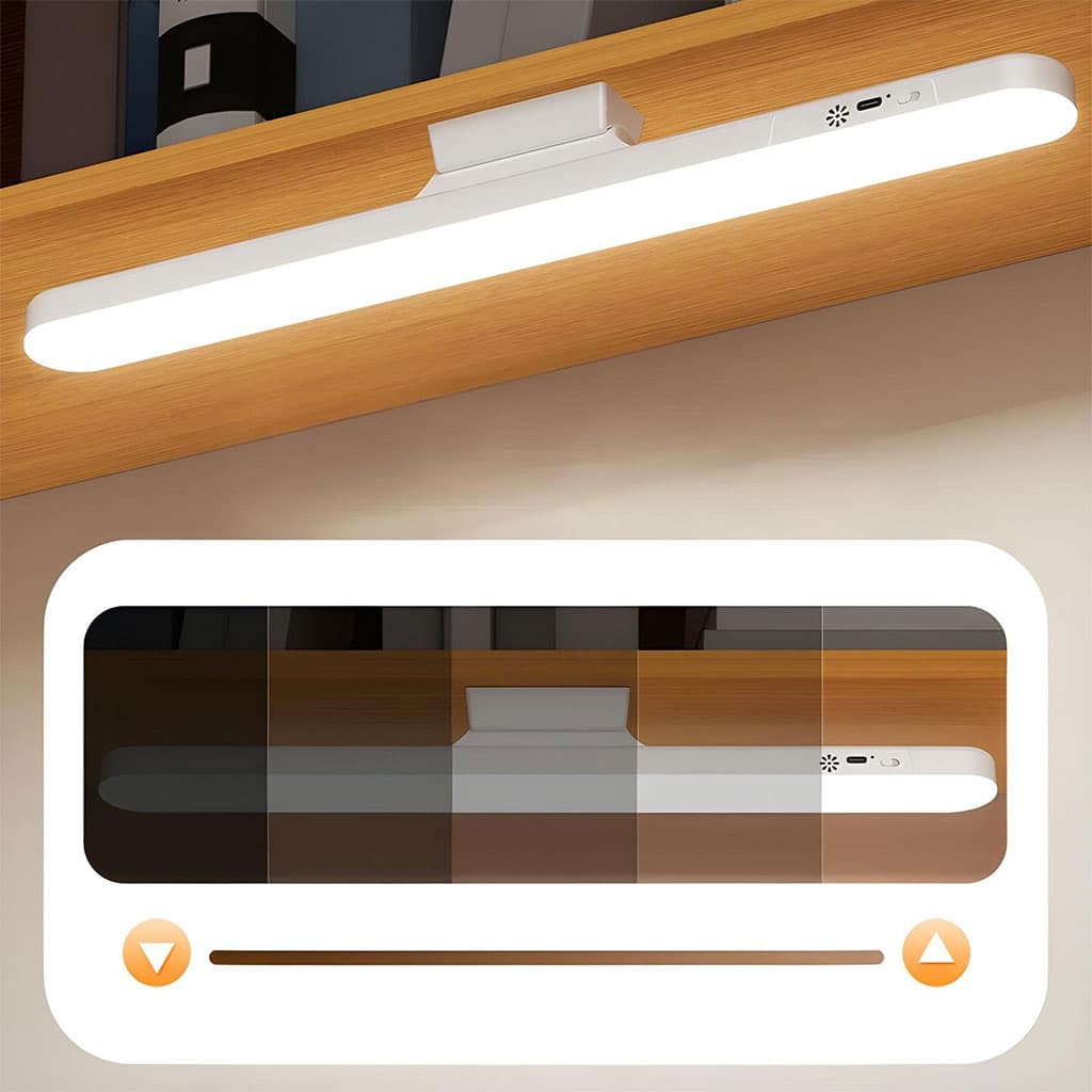 Barre lumineuse LED rechargeable tactile avec 3 modes de couleurs et minuterie GM – مصباح مغناطيسي قابل للتثبيت في عدة أماكن — صورة 3