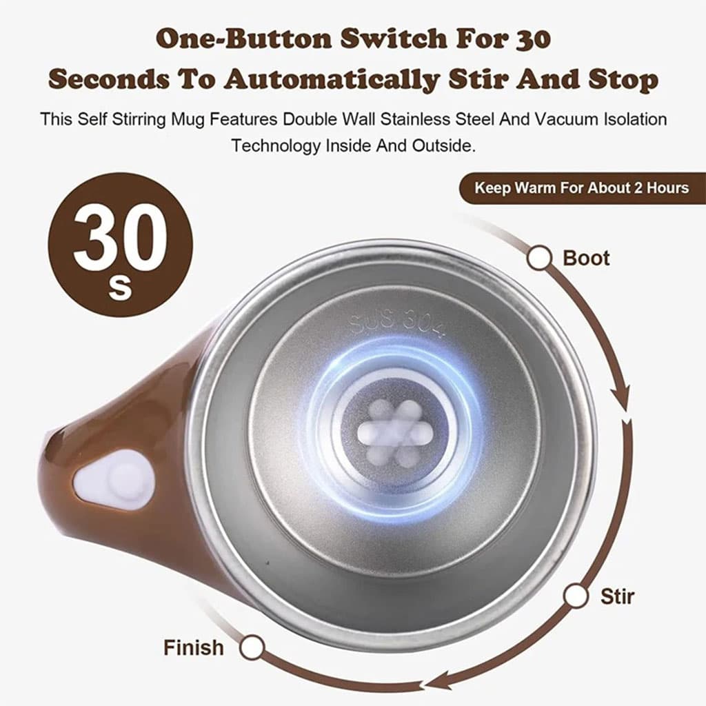 Tasse de mousseur de lait automatique multifonctionnelle à chargement USB — صورة 5