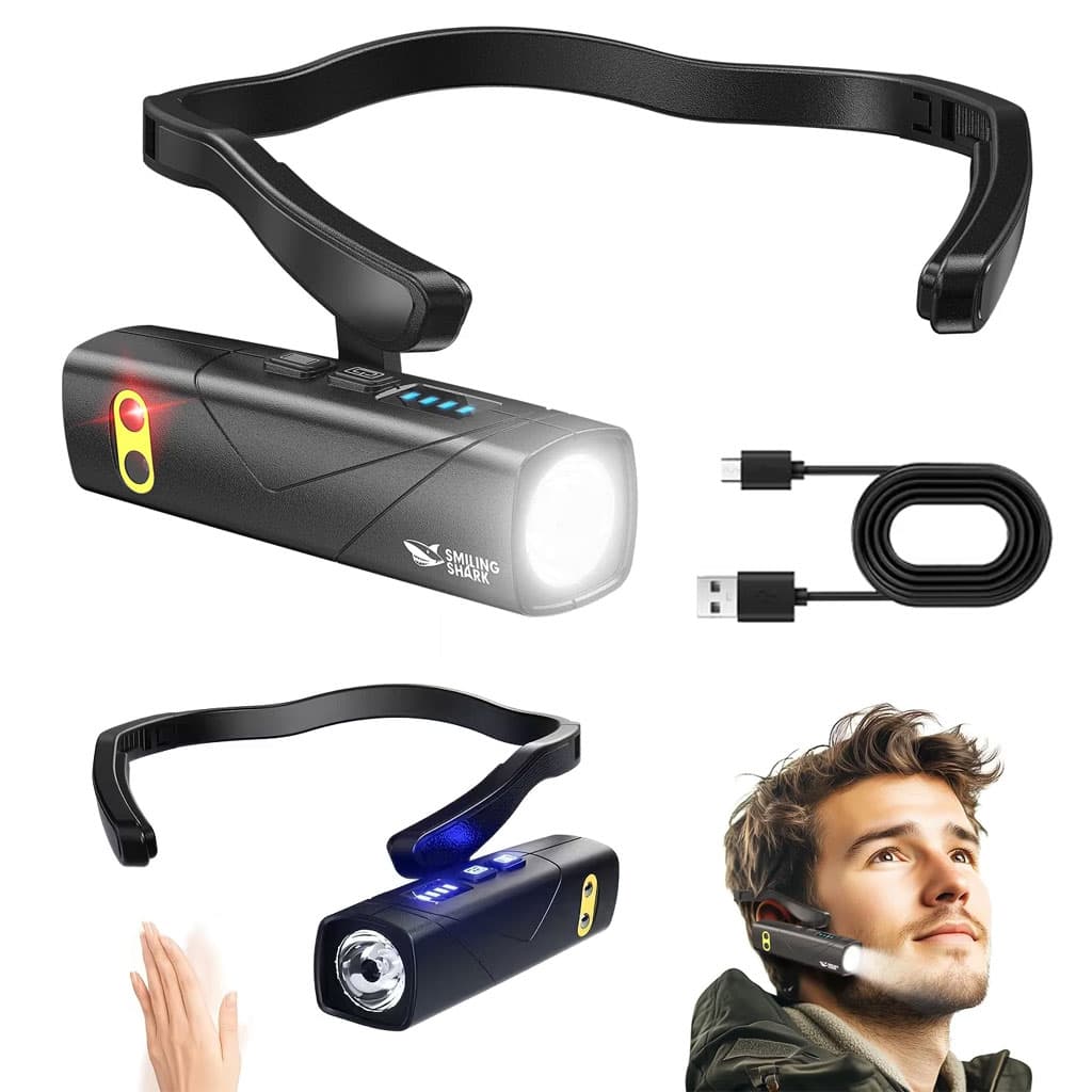 Lampe Frontale Rechargeable 1000 Lumen Avec Sensor de Mouvement et 5 Modes de Lumière — صورة 1