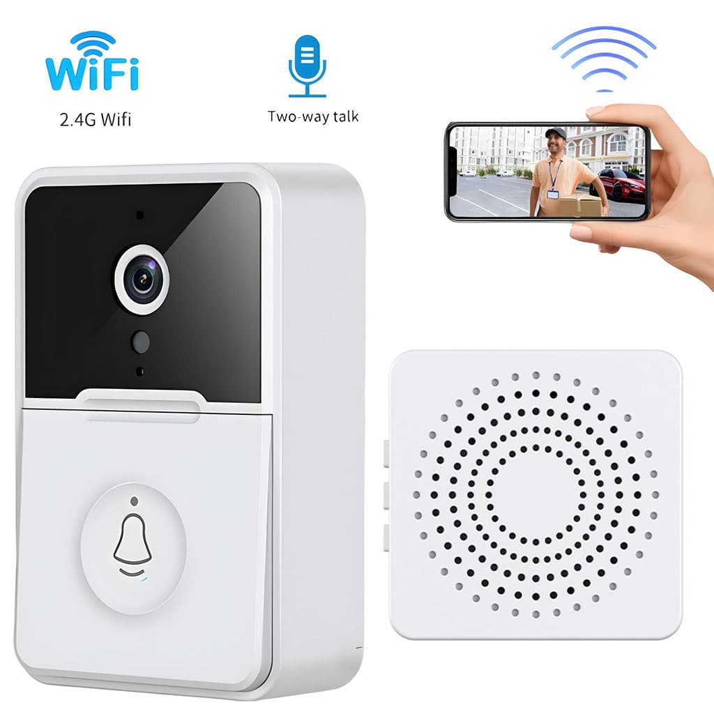 Sonnette et interphone Wifi Sans Fil avec caméra vidéo — صورة 1