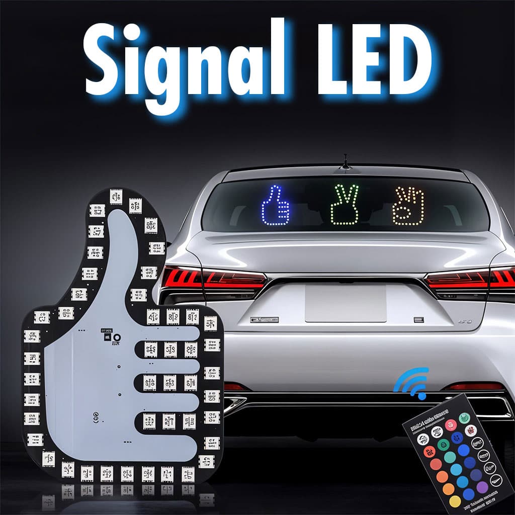Lumière LED Doigts de Signalisation pour Voitures 1PCS — صورة 1