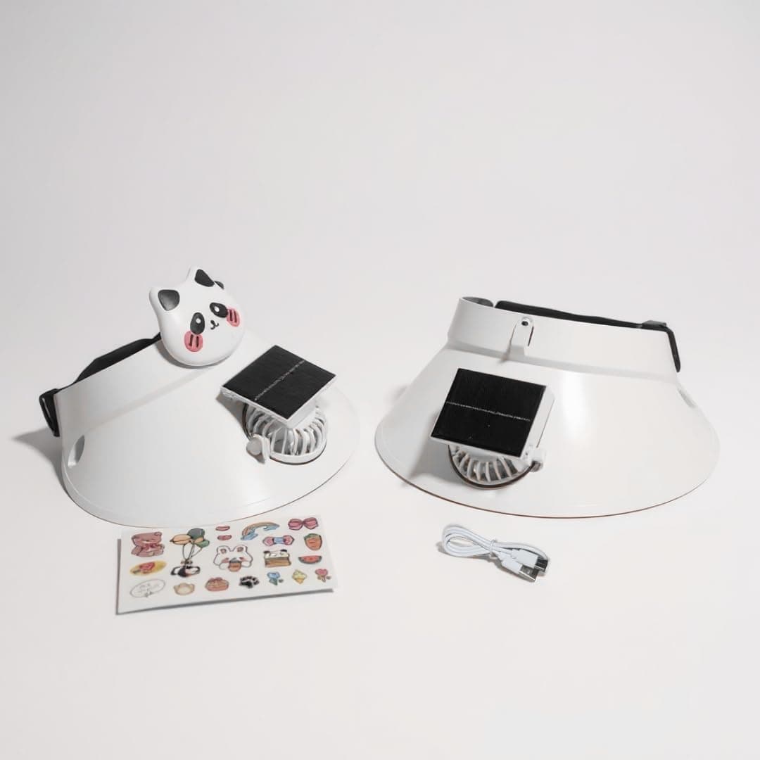 Casquette Anti-Chaleur avec Ventilateur Solaire et Rechargeable USB - قبعة التبريد الشمسية الذكية مع مروحة مدمجة قابلة للشحن - Vacance & Loisir - صورة 3