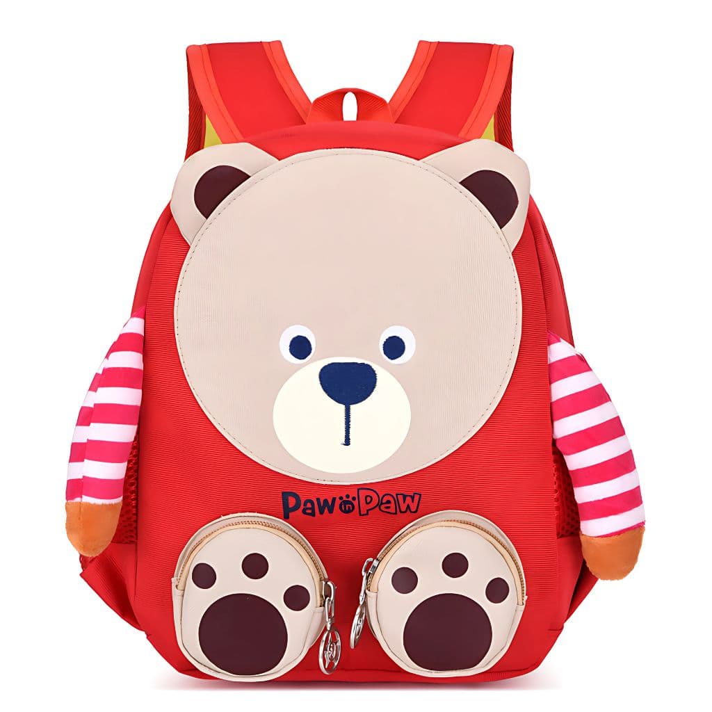Sac à dos Mignon pour Enfants Paw Paw – Rouge – محفظة أطفال صغيرة — صورة 1