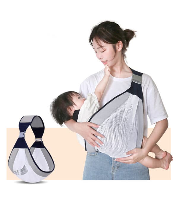 Écharpe à double usage pour nouveau-né 0-36M en tissu maillé — صورة 1
