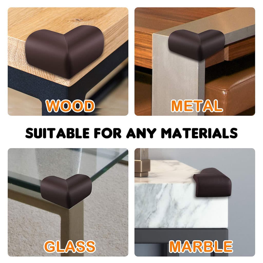 Protections souples en mousse pour les bords et les angles des meubles 8pcs – طقم حماية الأطفال — صورة 6